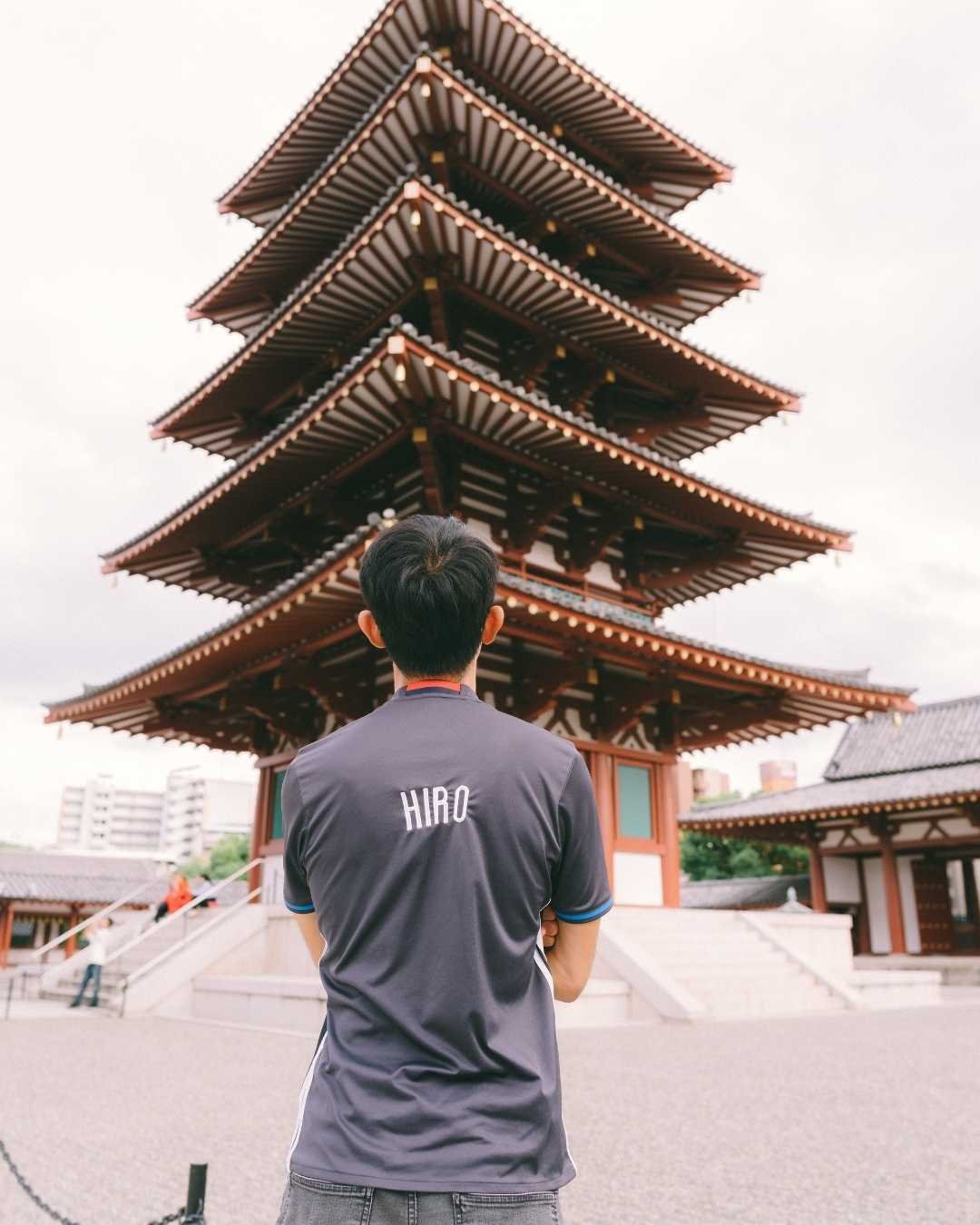 pagode templo shitenno ji em osaka
